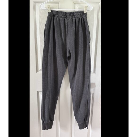 VTG Champion Sweatpants Mens Medium Gray Blue Logo Joggers Fleece 90s Y2K - Picture 2 of 5